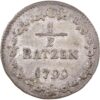 Helv. Republik, 1/2 Batzen, 1799, vz