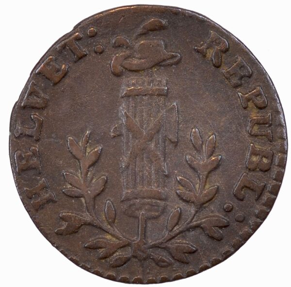 Helv. Republik, 1 Rappen, 1802, vz