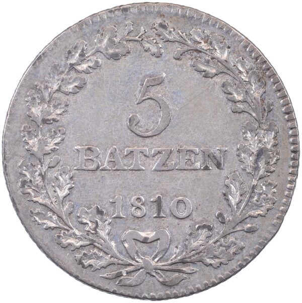 Aargau, 5 Batzen, 1810, vz