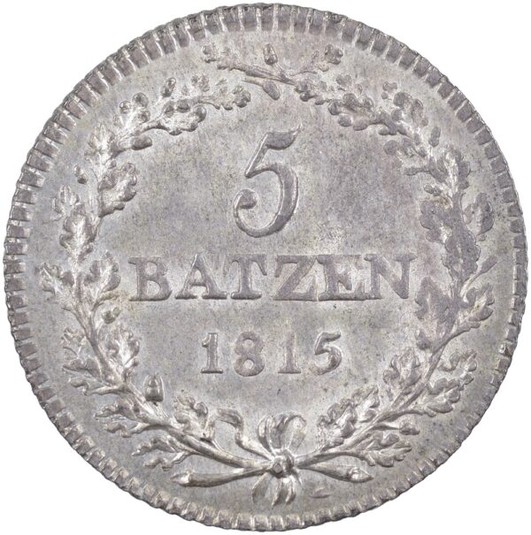 Aargau, 5 Batzen, 1815, unz