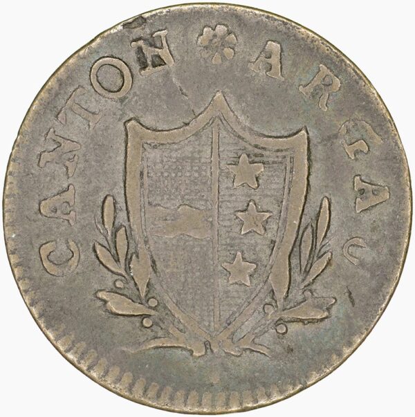 1041_1 Aargau, 2 Rappen, 1808, ss-vz