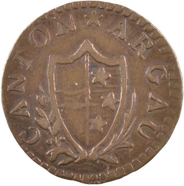 1044_1 Aargau, 1 Rappen, 1811, vz