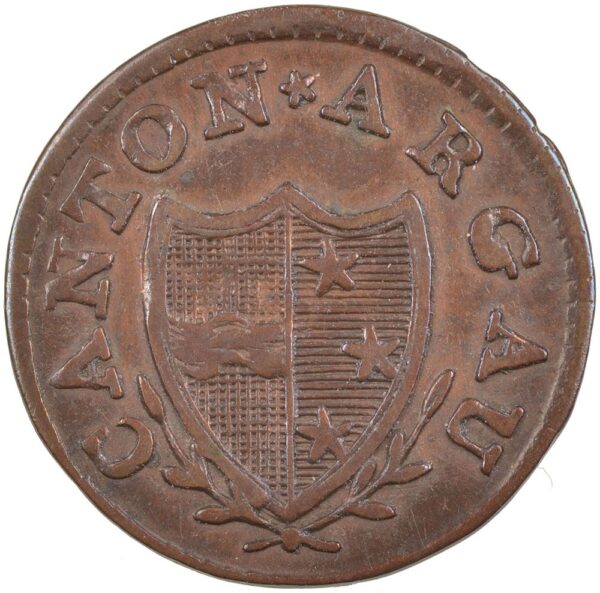1047_1 Aargau, 1 Rappen, 1816, vz-unz