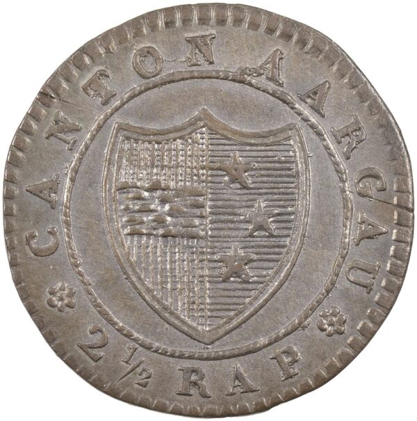 1051_1 Aargau, 2 1/2 Rappen, 1831, unz