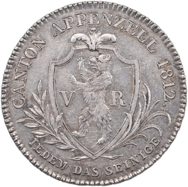 Appenzell Ausserhoden, 2 Franken, 1812, vz-unz