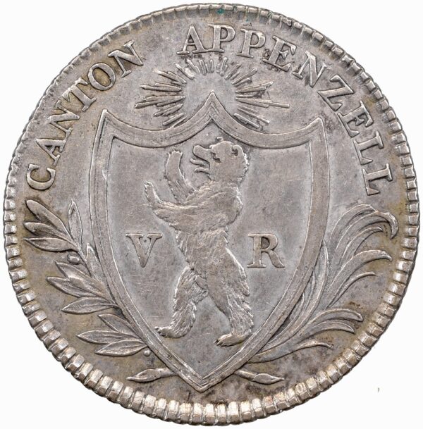 1067_1 Appenzell Ausserhoden, 1/2 Franken, 1809, vz