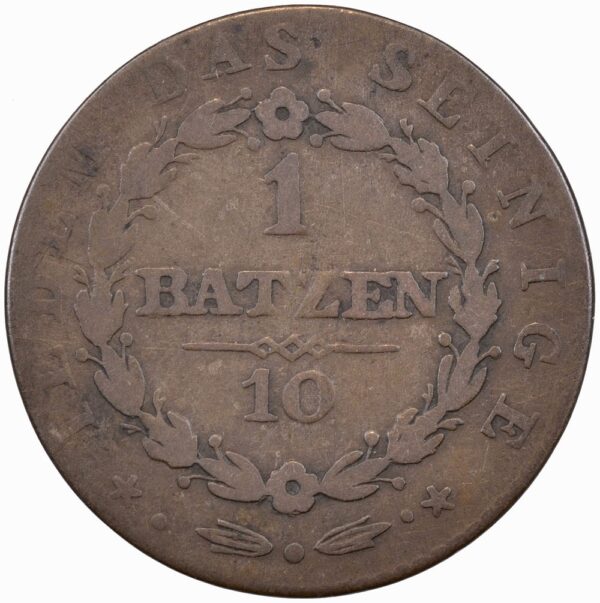 Appenzell Ausserhoden, 1 Batzen, 1816, ss