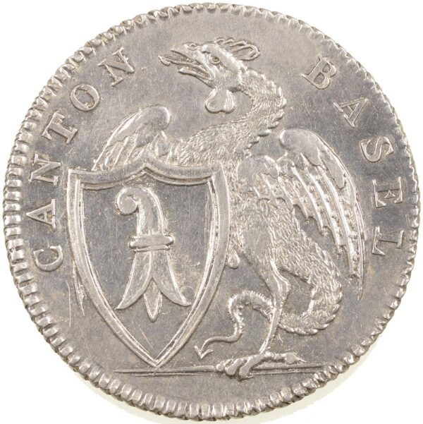 1120_1 Basel, 5 Batzen, 1809, unz-