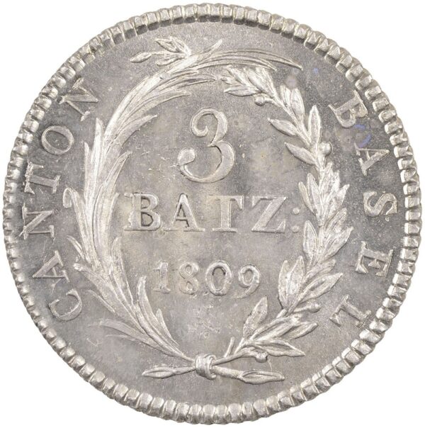 Basel, 3 Batzen, 1809, stgl