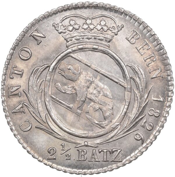 1229_1 Bern, 2 1/2 Batzen, 1826, stgl