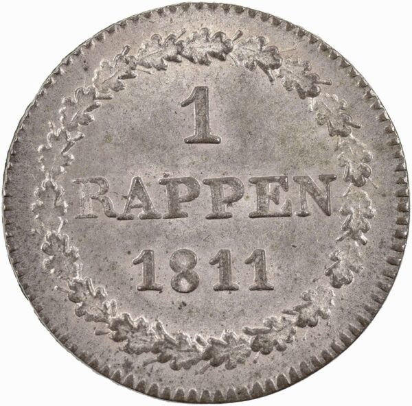 Bern, 1 Rappen, 1811, stgl