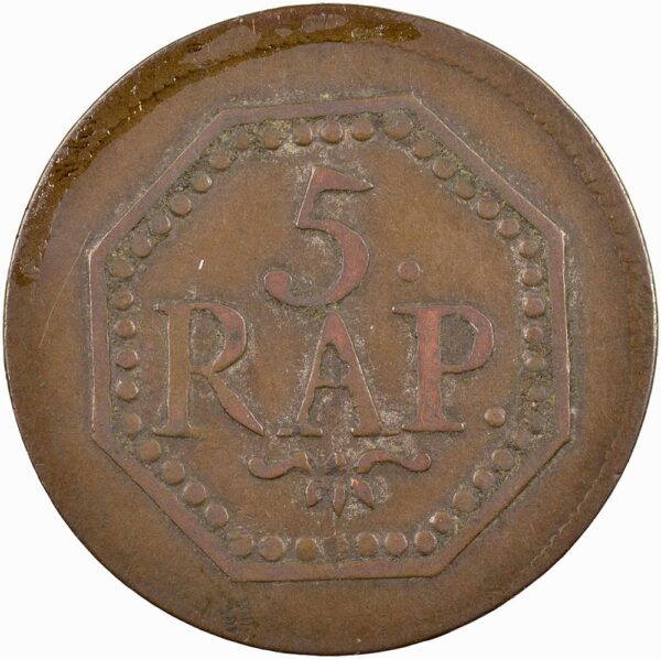 Freiburg, 5 Rappen, 1806, ss