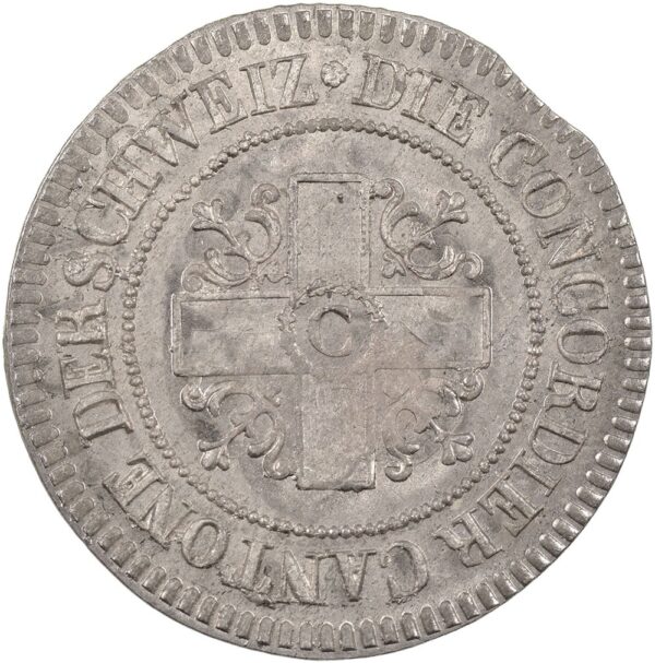 Freiburg, 5 Rappen, 1827, stgl