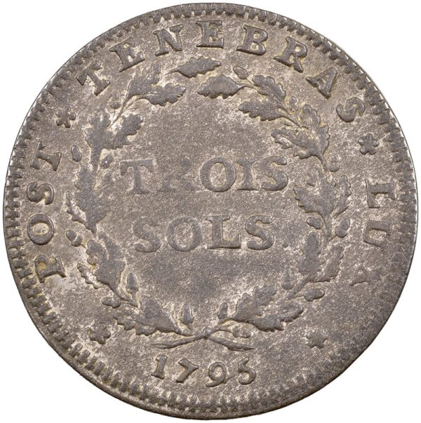 Genéve, 3 Sols, 1795, ss-vz