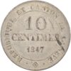 Genéve, 10 Centimes, 1847, vz-unz