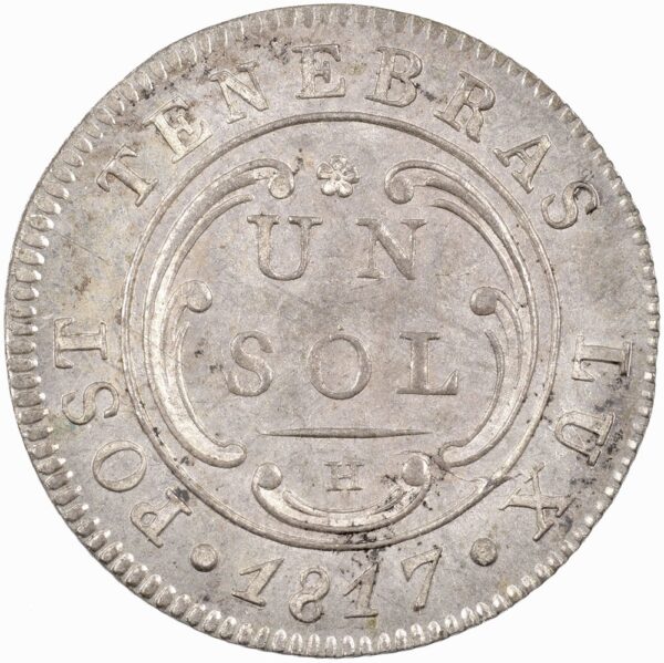 Genéve, 1 Sol 6 Deniers, 1817, stgl