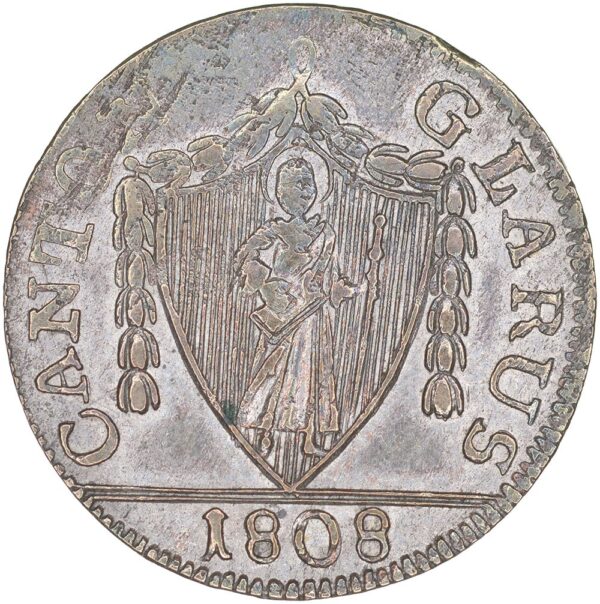 1313_1 Glarus, 3 Schilling, 1808, vz+