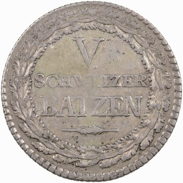 Graubünden, 5 Batzen, 1807, ss-vz