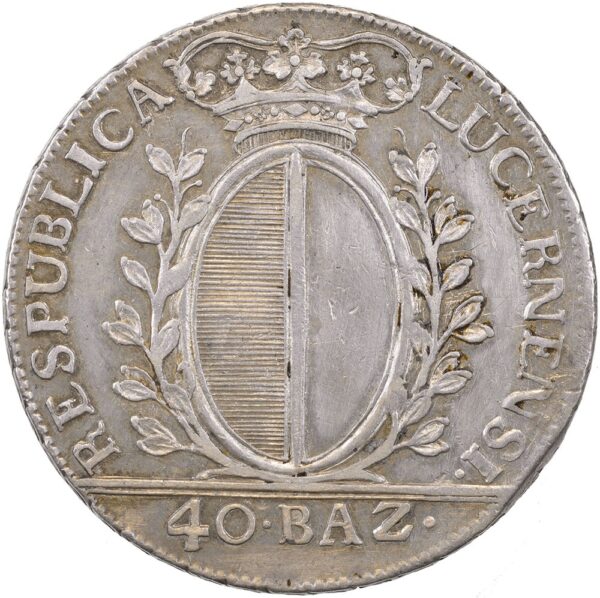 1371_1 Luzern, 40 Batzen, 1796, ss-vz
