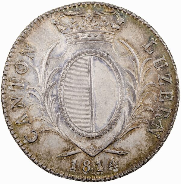Luzern, 4 Franken, 1814, unz/stgl