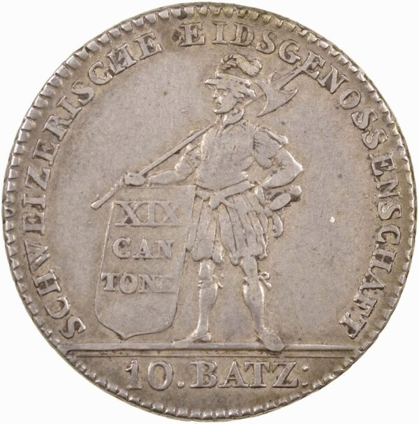 1385_1 Luzern, 10 Batzen, 1812, unz/stgl