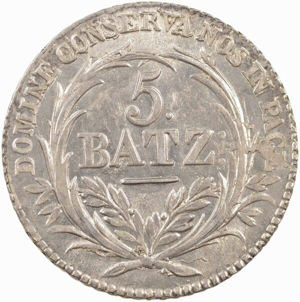 Luzern, 5 Batzen, 1815, unz/stgl