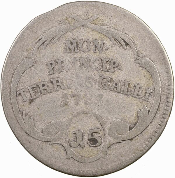 St. Gallen/Abtei, 15 Kreuzer, 1781, s-ss