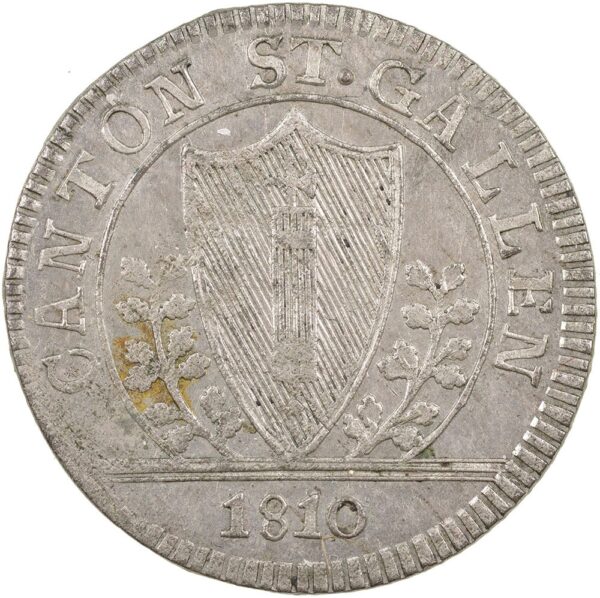 1485_1 St. Gallen, 1 Batzen, 1810, unz-