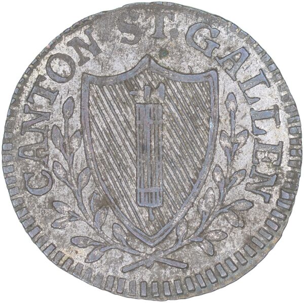 1494_1 St. Gallen, 1 Kreuzer, 1809, unz