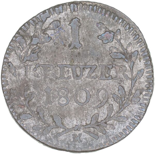 St. Gallen, 1 Kreuzer, 1809, unz
