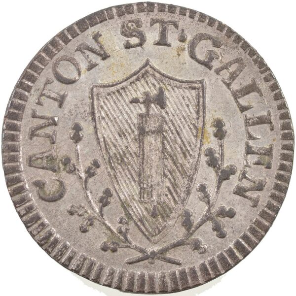 1495_1 St. Gallen, 1 Kreuzer, 1811, vz-unz