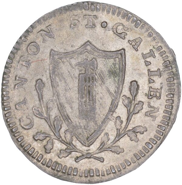 1497_1 St. Gallen, 1/2 Kreuzer, 1817, unz