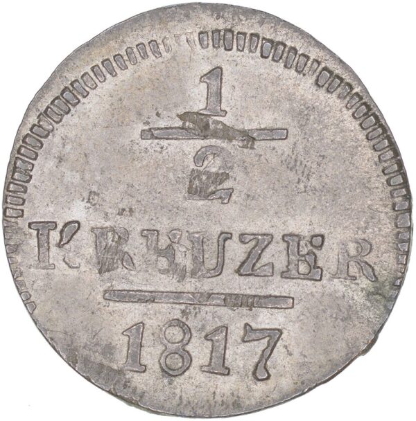 St. Gallen, 1/2 Kreuzer, 1817, unz