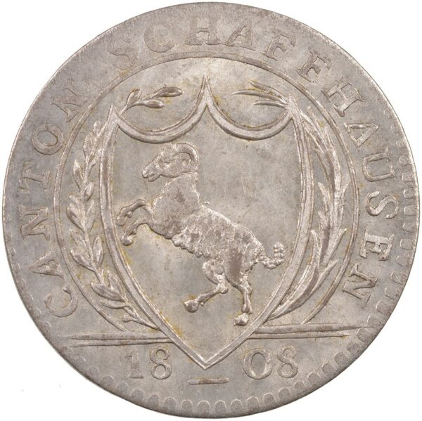 1507_1 Schaffhausen, 1 Batzen, 1808, unz/stgl