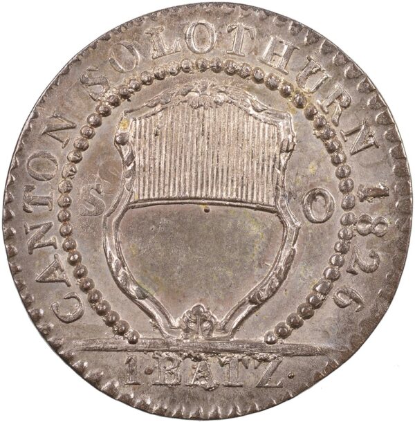 1566_1 Solothurn, 1 Batzen, 1826, unz/stgl