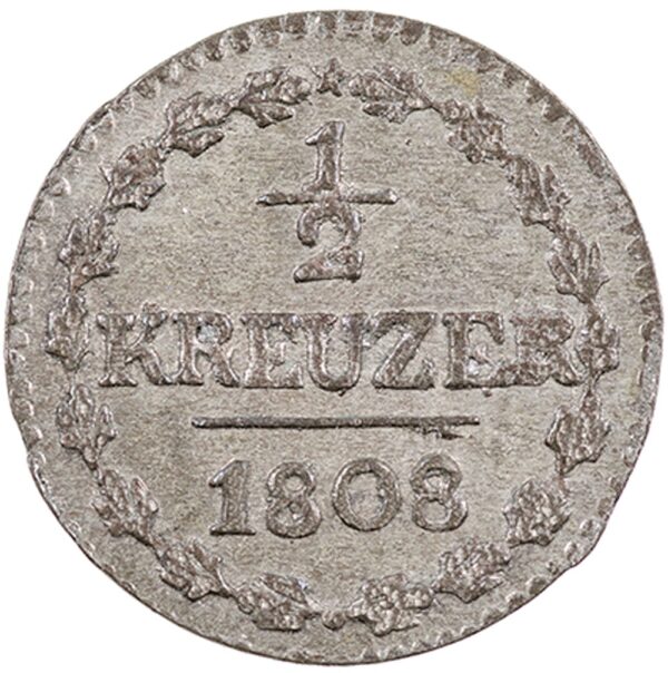 Thurgau, 1/2 Kreuzer, 1808, unz/stgl