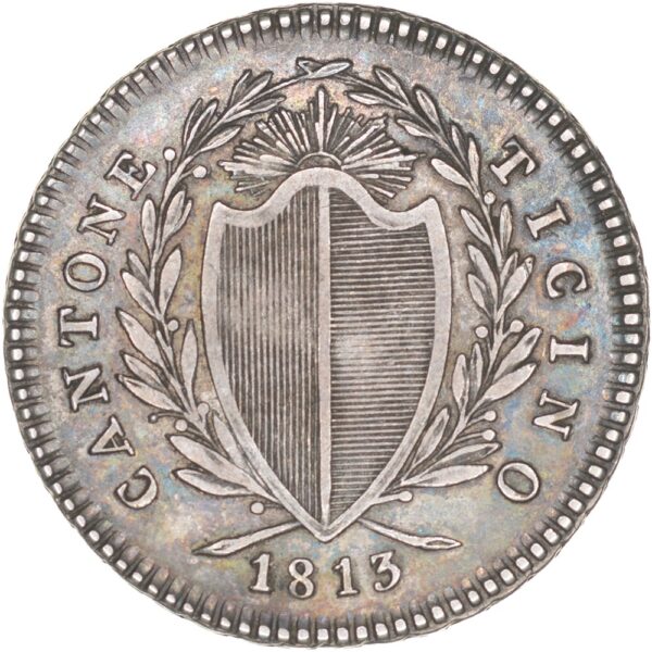 Ticino, 1 Franken, 1813, vz