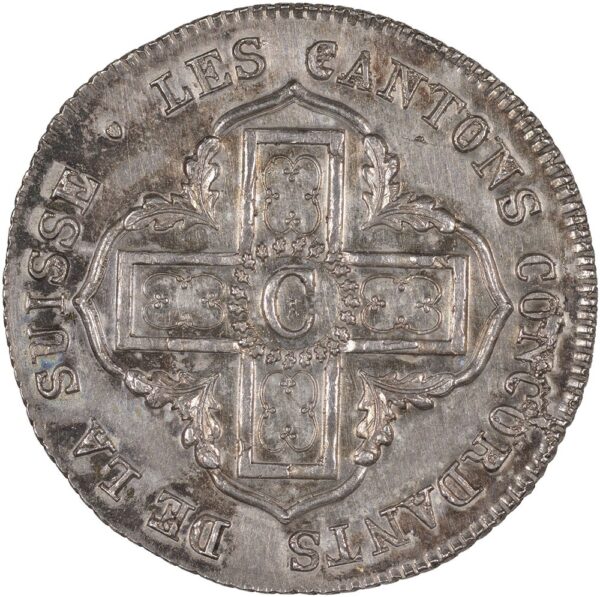 Waadt, 5 Batzen, 1828, unz/stgl