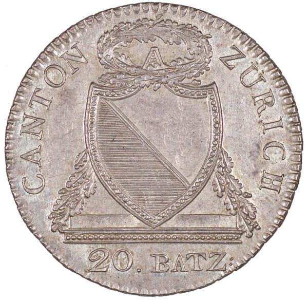 Zürich, 20 Batzen, 1813, unz/stgl