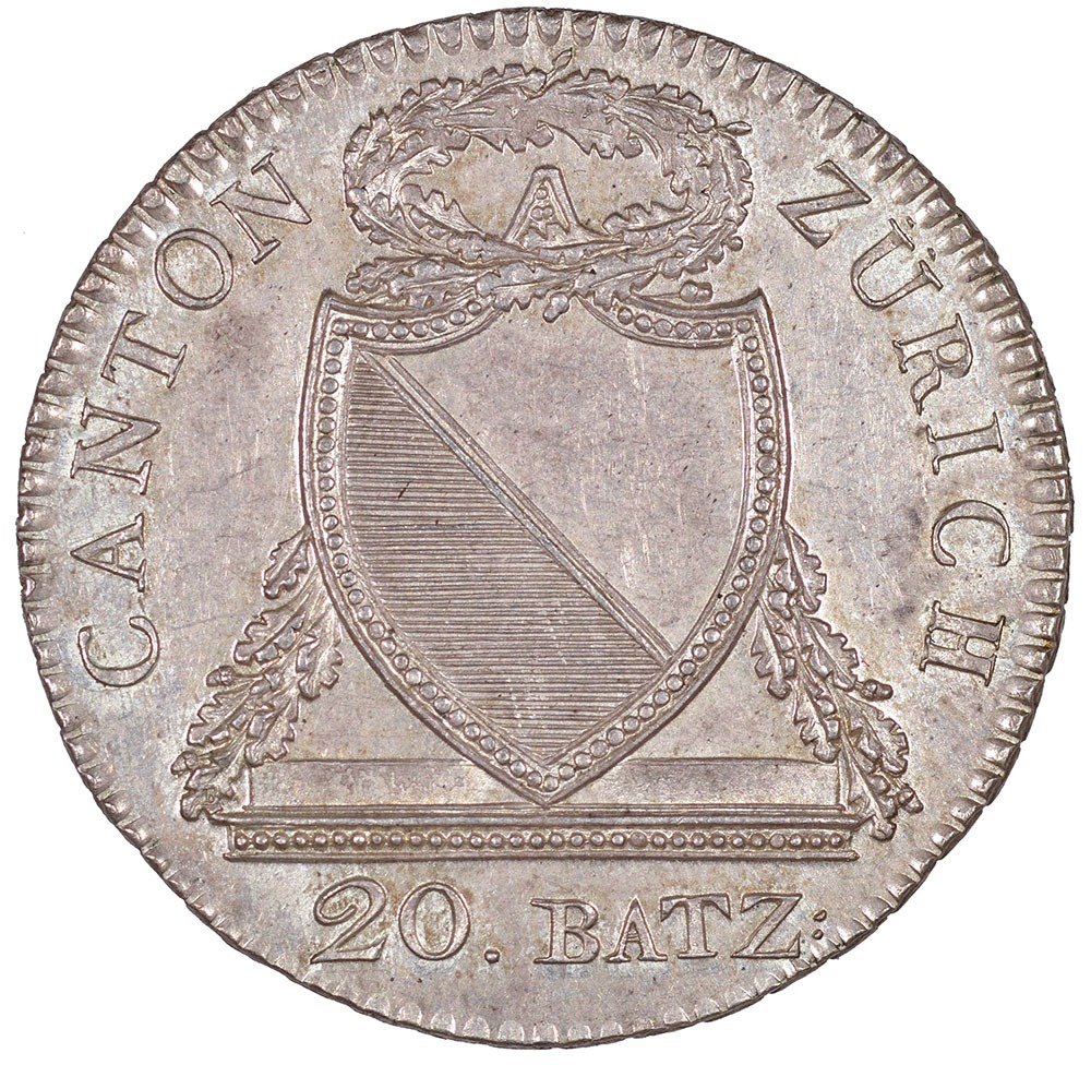 Zürich, 20 Batzen, 1813, unz/stgl