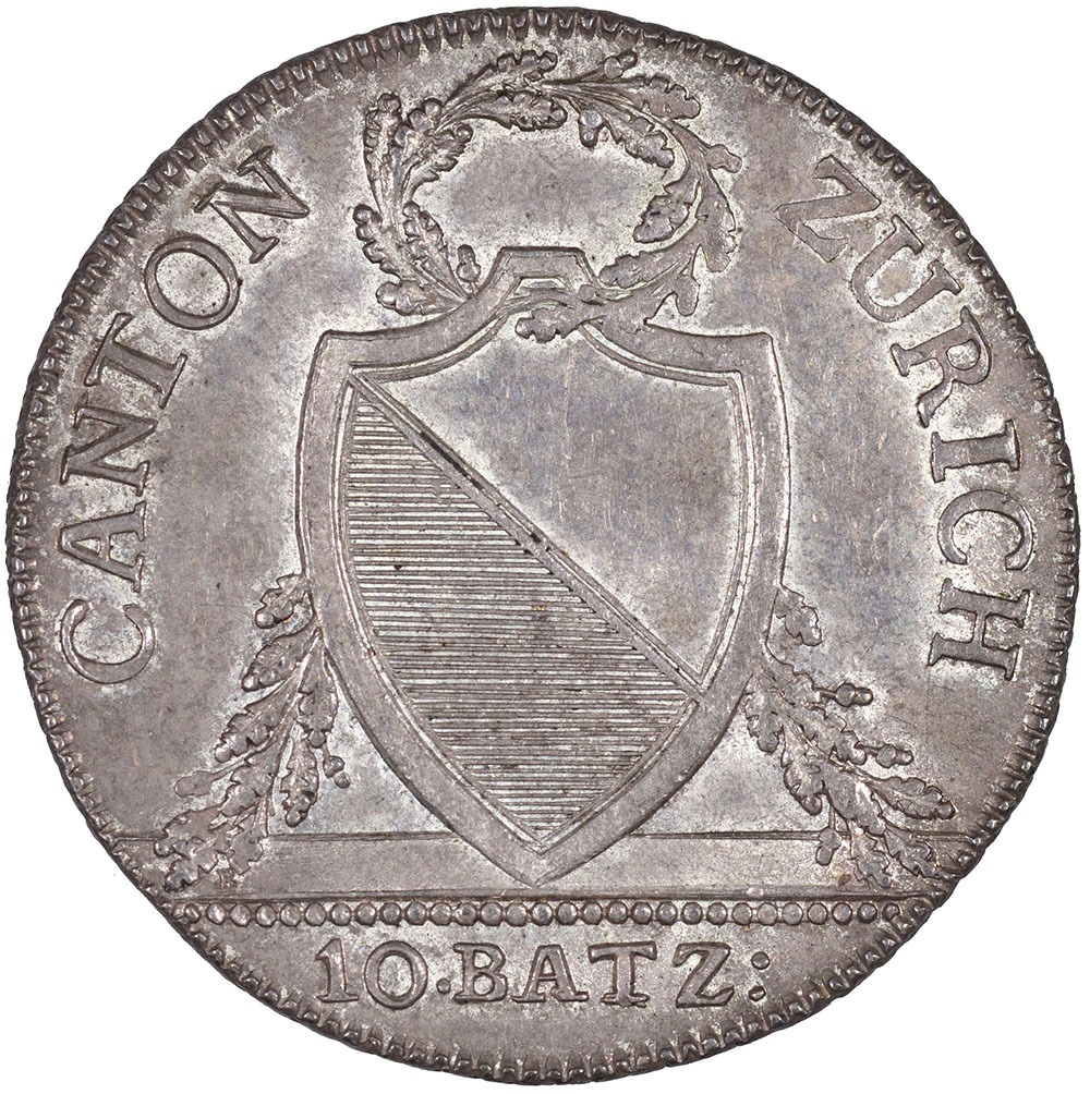 Zürich, 10 Batzen, 1812, unz