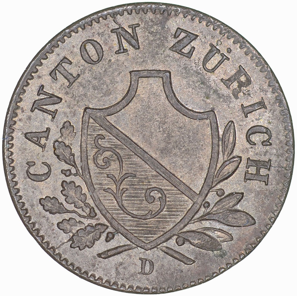 Zürich, 1 Rappen, 1842, stgl
