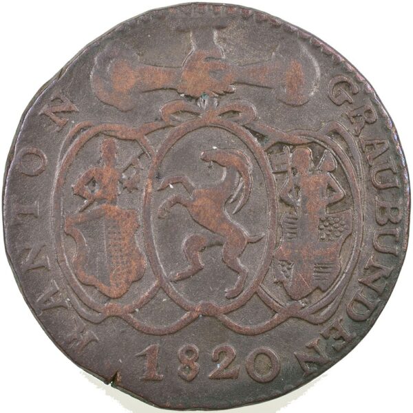 1776_1 Graubünden, 1/2 Batzen, 1842, stgl