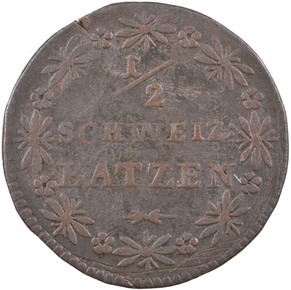 Graubünden, 1/2 Batzen, 1842, stgl