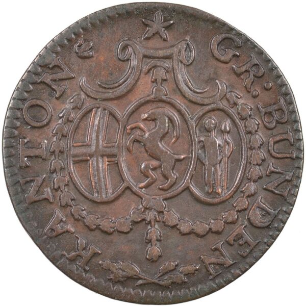1778_1 Graubünden, 1/6 Batzen, 1820, vz-unz