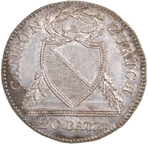1786_1 Zürich, 20 Batzen, 1826, unz/stgl