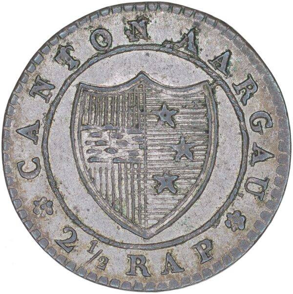 1809_1 Aargau, 2 1/2 Rappen, 1831, unz/stgl