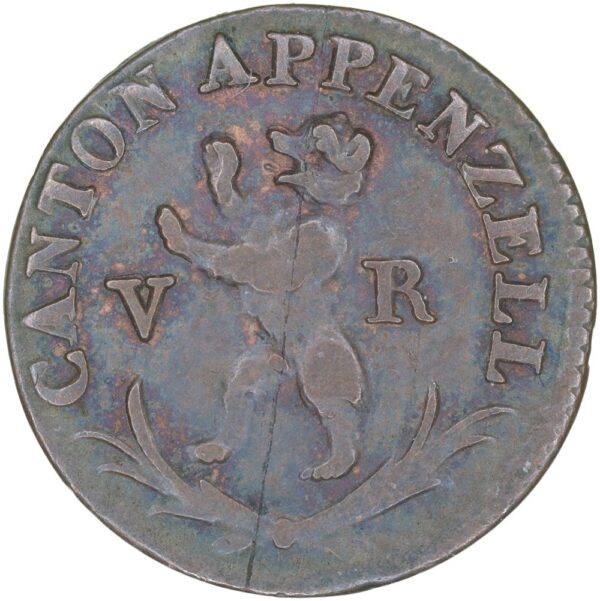 1811_1 Appenzell Ausserrhoden, Pfennig, 1816, unz/stgl