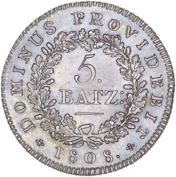 Bern, 5 Batzen, 1808, unz/stgl