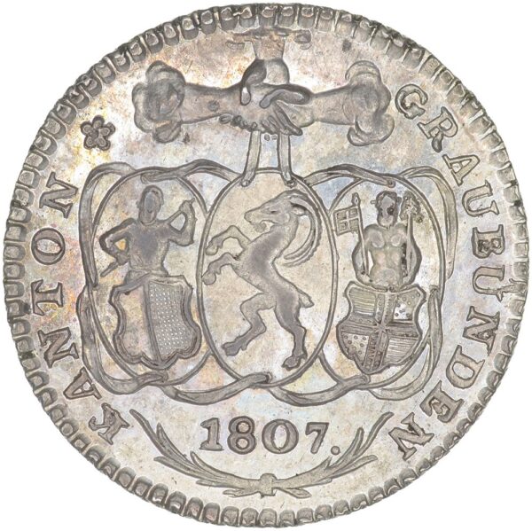 1819_1 Graubünden, 5 Batzen, 1807, unz/stgl